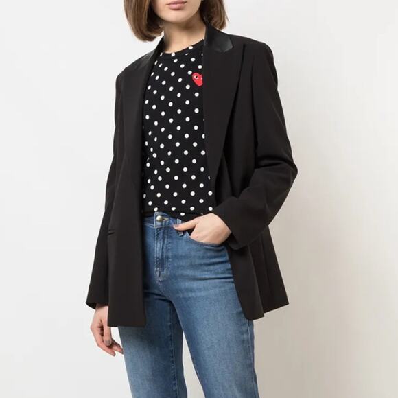 Comme des Garçons PLAY Polka-Dot Long Sleeve T-Shirt L - Picture 2 of 9
